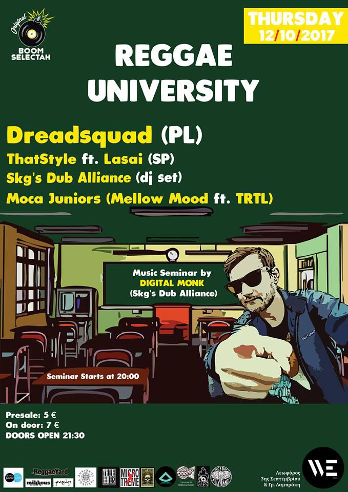 reggae university live poster