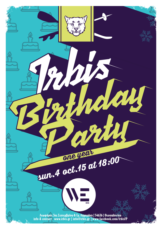 tabis birthday party one year poster