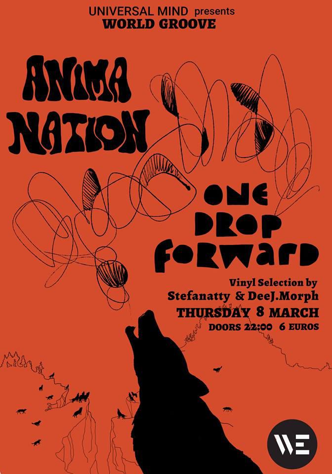 world groove anima nation one drop forward live poster