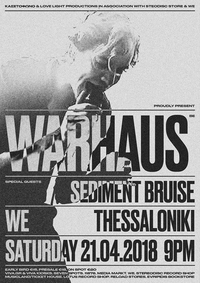warhaus sediment bruise live poster