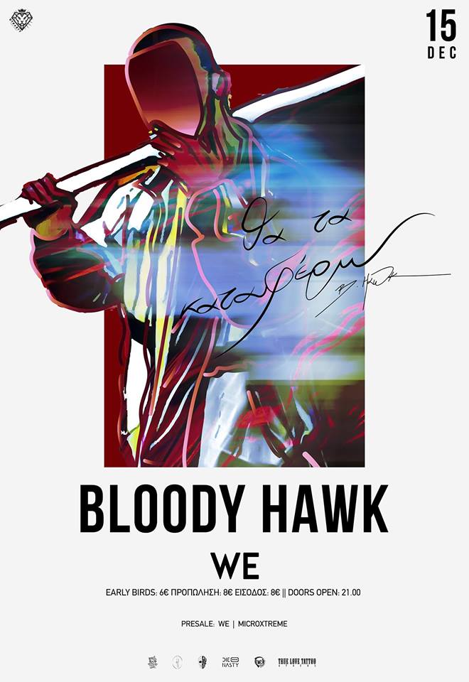 bloody hawk live poster