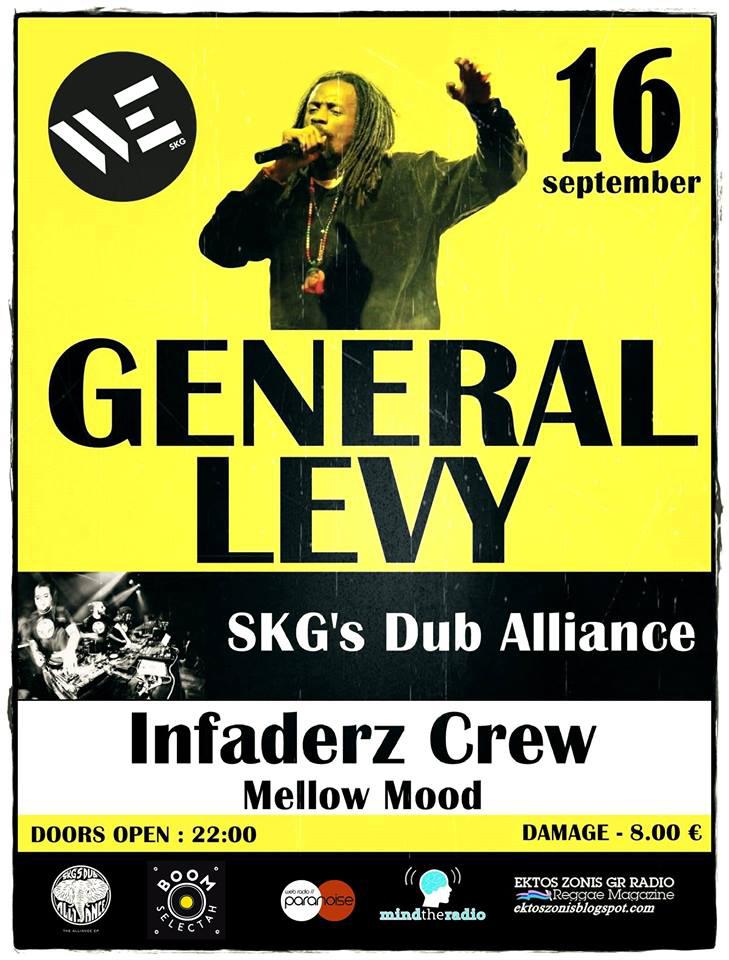 general levy skg dub alliance live poster